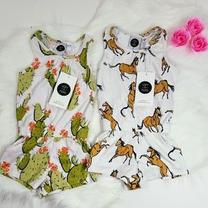 Izzy & Ferd One Pieces - Izzy & Ferd Girls 12-18 Month Summer Rompers Izzy & Ferd One Pieces - Izzy & Ferd Girls 12-18 Month Summer Rompers